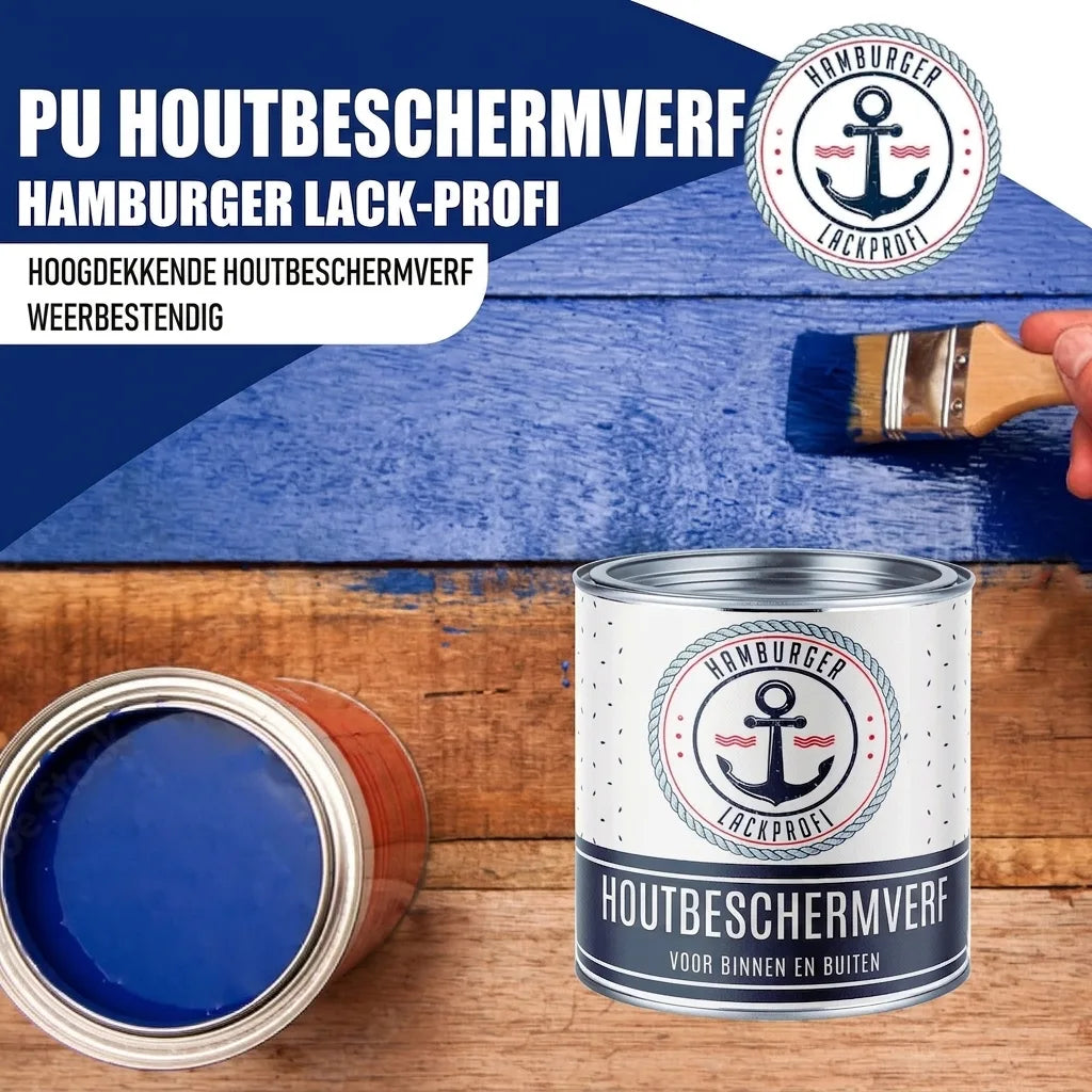 Farba poliuretanowa do drewna RAL 2000 Żółtopomarańczowy - Farba ochronna na warunki atmosferyczne - Hamburger Lack-Profi