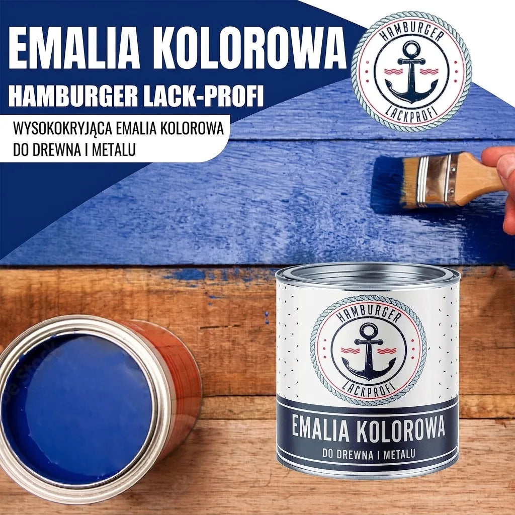 Emalia kolorowa Zieleń tlenku chromu RAL 6020 z zestawem malarskim (X300) - Hamburger Lack-Profi, Zdjęcie 29