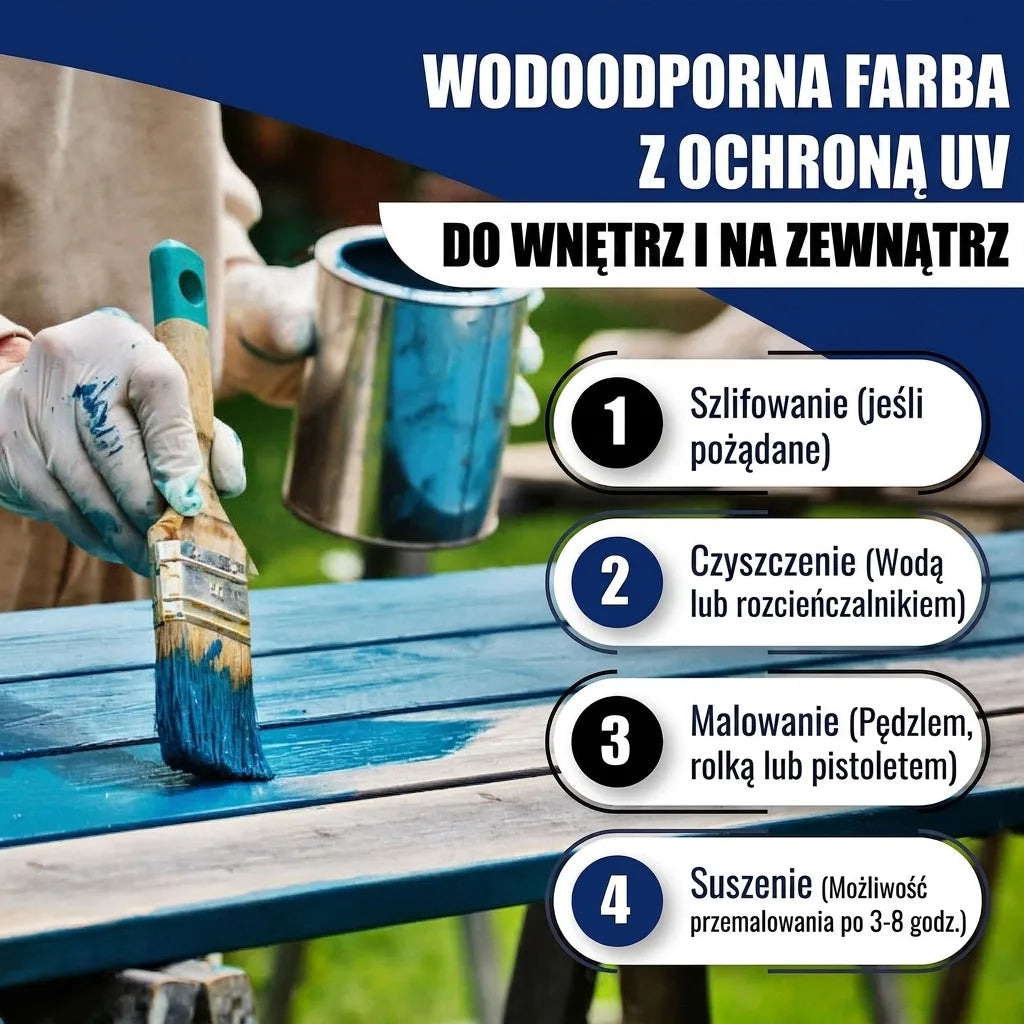 Farba poliuretanowa do drewna RAL 2009 Pomarańczowy drogowy - Farba ochronna na warunki atmosferyczne - Hamburger Lack-Profi