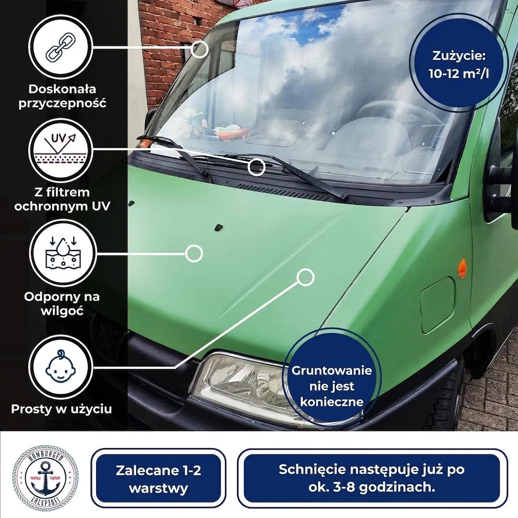 Hamburger Lack-Profi 2K Autolack Blutorange RAL 2002 - hochdeckend & rostschützend - Hamburger Lack-Profi