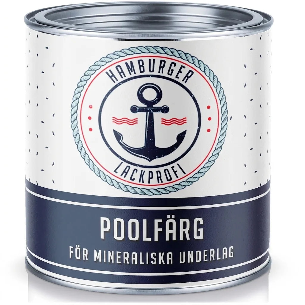 Farba do basenu Niebieski lazurowy RAL 5009 - wysoce kryjąca farba basenowa Hamburger Lack-Profi