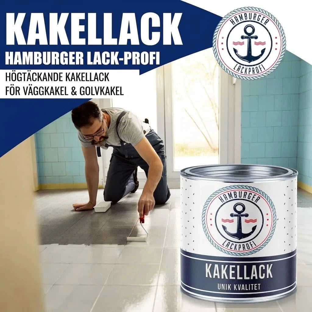 Hamburger Lack-Profi Lacke & Beschichtungen Hamburger Lack-Profi Fliesenlack in Türkisgrün RAL 6016 mit Lackierset (X300) & Verdünnung (1 L) - Fliesenfarbe 30% Sparangebot