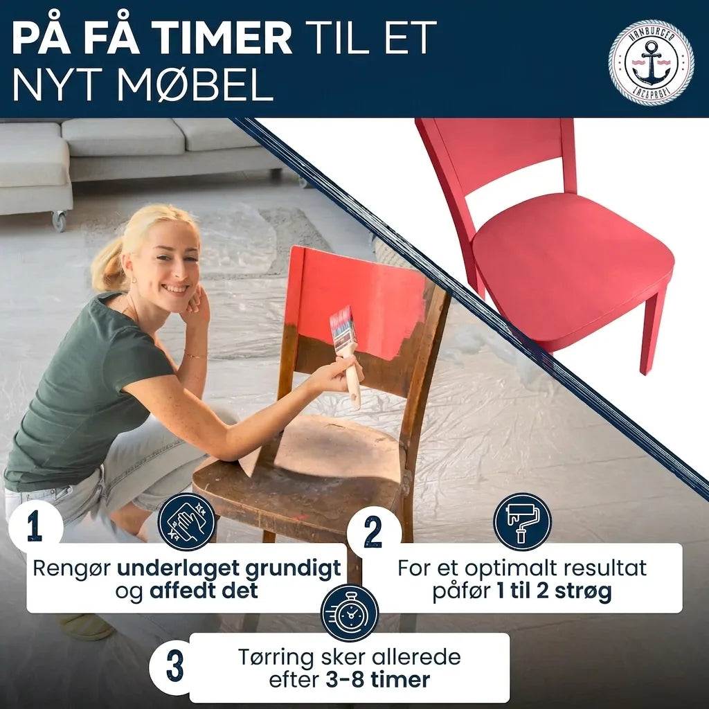 Möbelfarbe ohne Schleifen RAL 7033 Zementgrau - Möbellack Hamburger Lack-Profi - Hamburger Lack-Profi