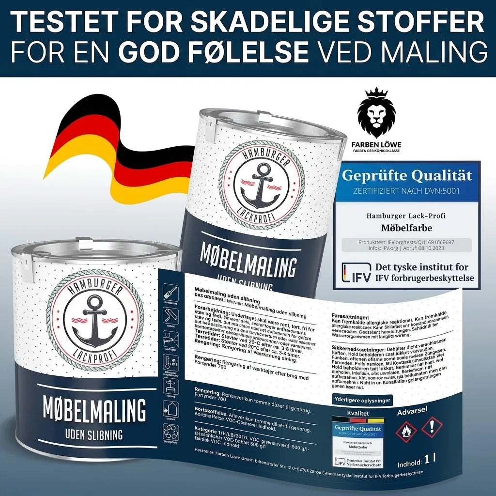 Möbelfarbe ohne Schleifen RAL 2008 Hellrotorange - Möbellack Hamburger Lack-Profi - Hamburger Lack-Profi