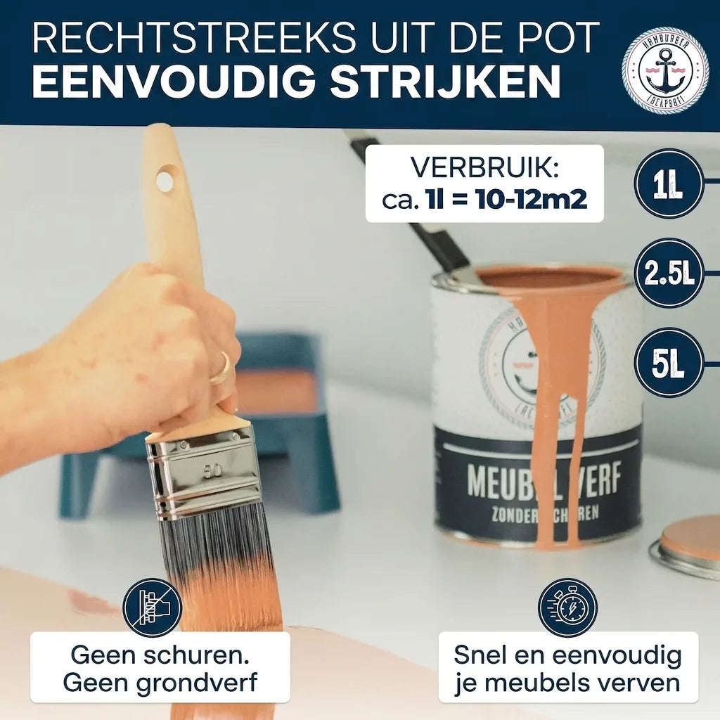 Möbelfarbe ohne Schleifen RAL 1001 Beige - Möbellack Hamburger Lack-Profi - Hamburger Lack-Profi