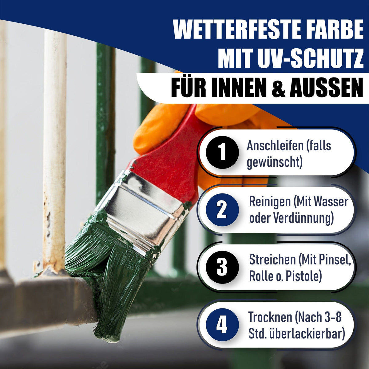 Farba do metalu Czerwonopomarańczowy RAL 2001 - odporna na ścieranie i uderzenia - Hamburger Lack-Profi