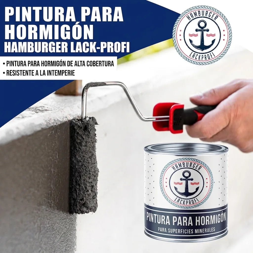 Farba do betonu Żółty sygnałowy RAL 1003 z zestawem malarskim (X300) - Hamburger Lack-Profi, Zdjęcie 27
