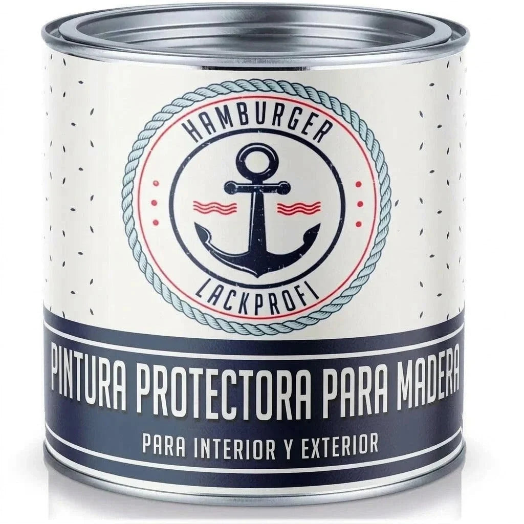 Farba poliuretanowa do drewna - Farba ochronna przed warunkami atmosferycznymi bez szlifowania - Hamburger Lack-Profi