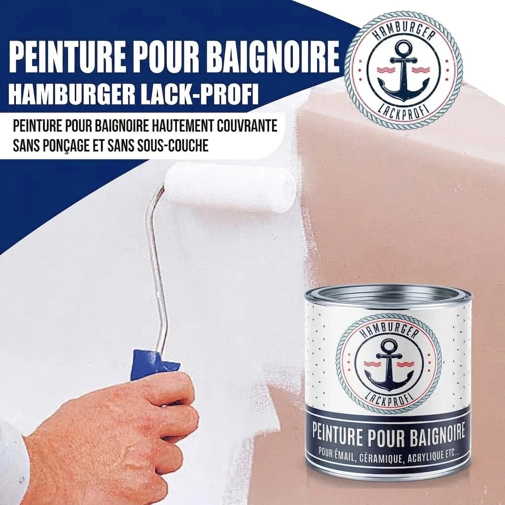 Hamburger Lack-Profi Badewannenlack Hamburger Lack-Profi 2K Badewannenlack Blaßbraun RAL 8025 - Glänzend / Seidenmatt / Matt