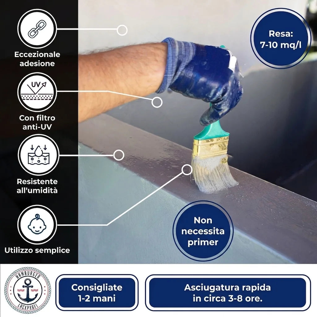 Farba do basenu Czerwień rubinowa RAL 3003 - wysoce kryjąca farba basenowa Hamburger Lack-Profi