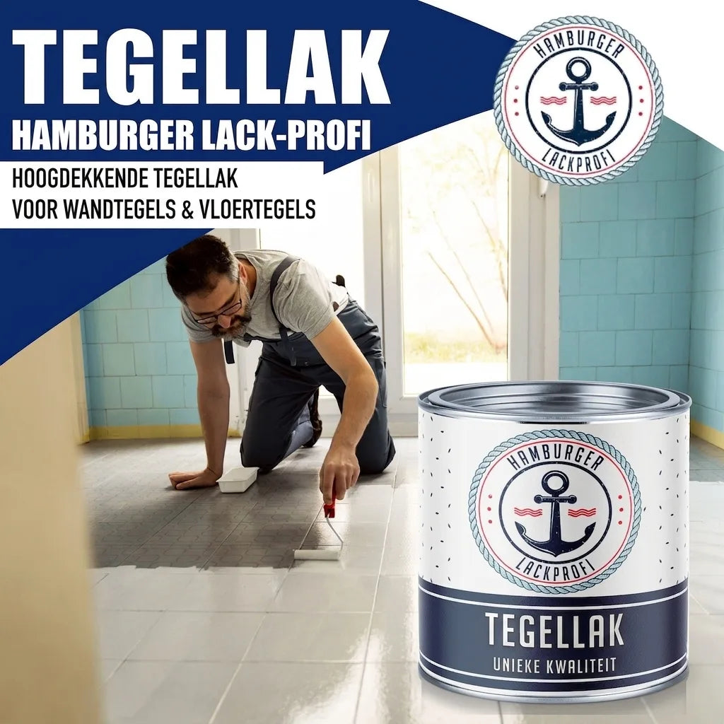 Hamburger Lack-Profi Fliesenlack mit Lackierset (X300) & Verdünnung (1 L) - Fliesenfarbe 30% Sparangebot - Hamburger Lack-Profi