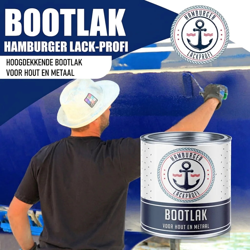 Lakier do łodzi Kość słoniowa RAL 1014 z zestawem malarskim (X300) - Hamburger Lack-Profi