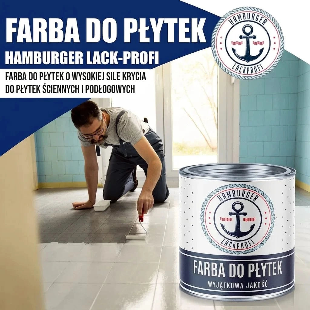 Hamburger Lack-Profi Lacke & Beschichtungen Hamburger Lack-Profi Fliesenlack in Türkisgrün RAL 6016 mit Lackierset (X300) & Verdünnung (1 L) - Fliesenfarbe 30% Sparangebot