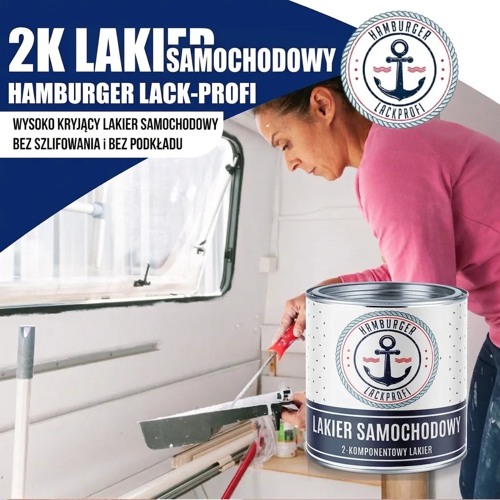 Lakier samochodowy 2K - kryjący i antykorozyjny - Hamburger Lack-Profi