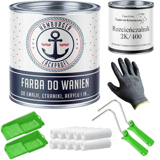 Farba do wanien 2K z zestawem malarskim (X300) - Hamburger Lack-Profi