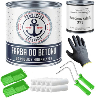 Farba do betonu z zestawem malarskim (X300) - Hamburger Lack-Profi