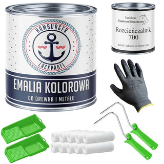 Emalia kolorowa z zestawem malarskim (X300) - Hamburger Lack-Profi