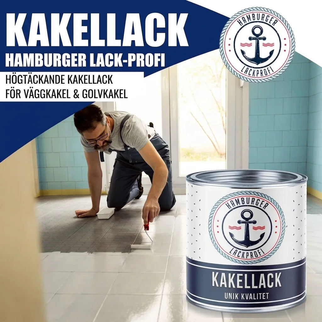 Hamburger Lack-Profi Fliesenlack Basaltgrau RAL 7012 - hochdeckende Fliesenfarbe Grau - Hamburger Lack-Profi