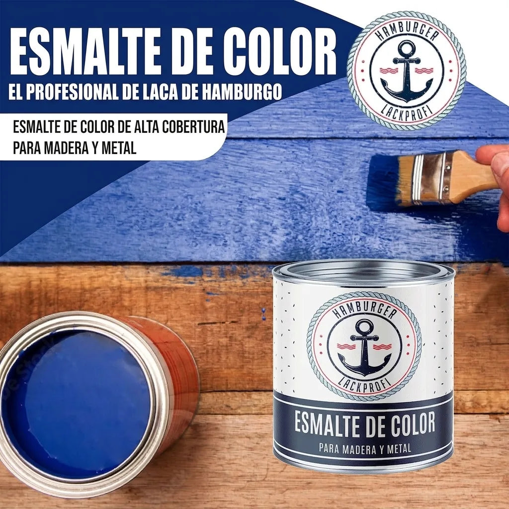 Emalia kolorowa Szary drogowy B RAL 7043 z zestawem malarskim (X300) - Hamburger Lack-Profi, Zdjęcie 28