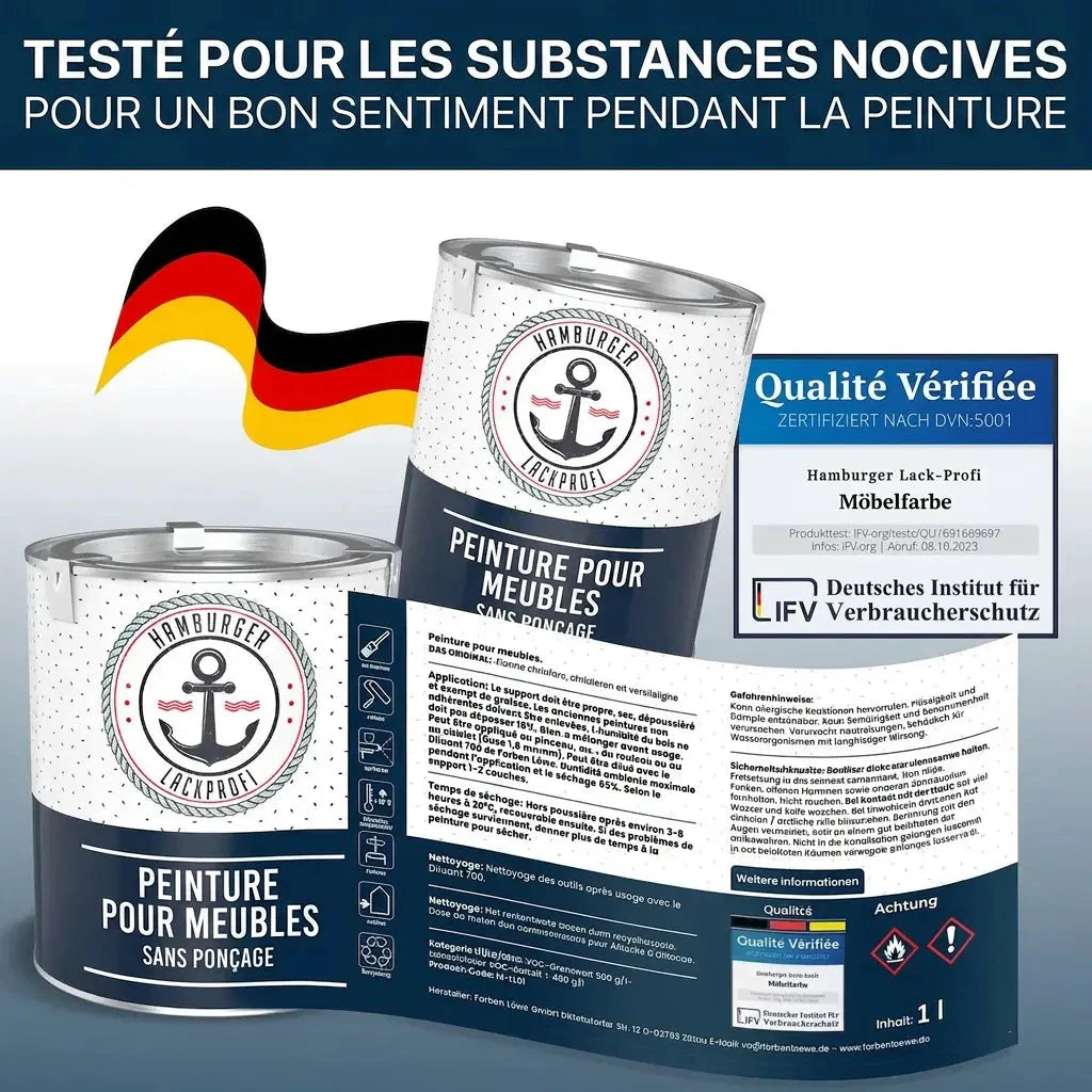 Möbelfarbe ohne Schleifen RAL 6017 Maigrün - Möbellack Hamburger Lack-Profi - Hamburger Lack-Profi