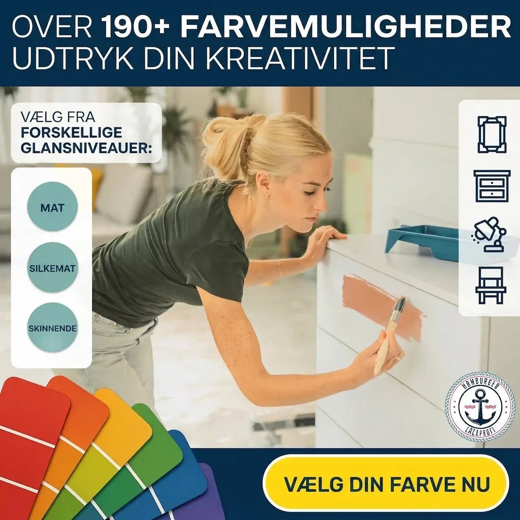 Möbelfarbe ohne Schleifen RAL 5012 Lichtblau - Möbellack Hamburger Lack-Profi - Hamburger Lack-Profi