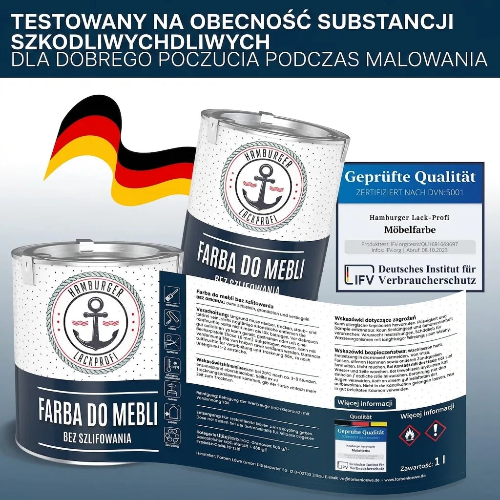 Möbelfarbe ohne Schleifen RAL 1019 Graubeige - Möbellack Hamburger Lack-Profi - Hamburger Lack-Profi